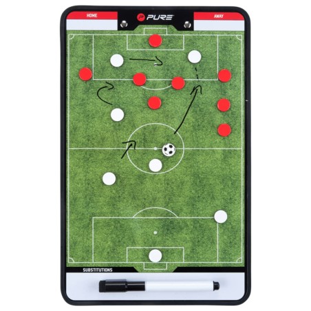 Pure2Improve Doppelseitiges Coach-Board Fußball 35×22 cm P2I100680
