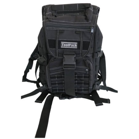Toolpack Multifunktionaler Rucksack Budge Schwarz 30×22×50 cm 360.106
