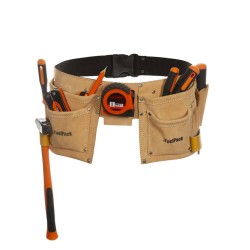 Toolpack Werkzeuggürtel mit 2 Taschen Hobby Leder 366.020