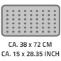 RIDDER Badewanneneinlage Plattfuß 72x38 cm Blau 67063 RIDDER Badewanneneinlage Plattfuß 72x38 cm Blau 67063