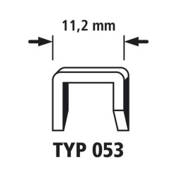 wolfcraft Tackerklammern Type 053 2000 Stk. 6 mm 7025000