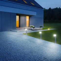 Steinel Sensor-Pollerleuchte GL 80 LED IHF CUBO Silbern 055486