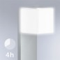Steinel Sensor-Pollerleuchte GL 80 LED IHF CUBO Silbern 055486 Steinel Sensor-Pollerleuchte GL 80 LED IHF CUBO Silbern 055486