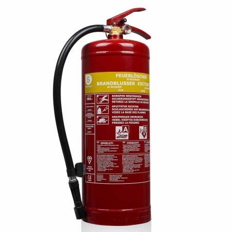Smartwares Schaum-Feuerlöscher SB6 6 L Brandklassen AB Stahl 10.015.05