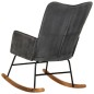 vidaXL Schaukelstuhl Schwarz Vintage Canvas vidaXL Schaukelstuhl Schwarz Vintage Canvas