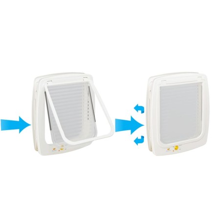 Ferplast 4-Wege Magnetische Katzenklappe Swing 7 SET Weiß 72104011