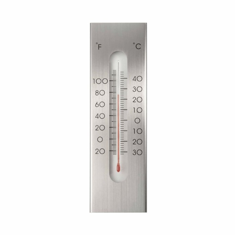 Nature Garten Wandthermometer Aluminium 7 x 1 x 23 cm Nature Garten Wandthermometer Aluminium 7 x 1 x 23 cm