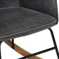vidaXL Schaukelstuhl Schwarz Vintage Canvas vidaXL Schaukelstuhl Schwarz Vintage Canvas