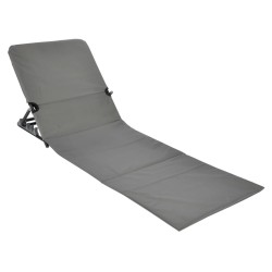 HI Faltbare Strandmatte PVC Grau
