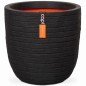 Capi Blumentopf Nature Row Oval 35 x 34 cm Schwarz KBLRO932 Capi Blumentopf Nature Row Oval 35 x 34 cm Schwarz KBLRO932
