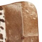 Schaukelstuhl mit Hocker Braun Echtleder Schaukelstuhl mit Hocker Braun Echtleder
