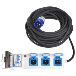 ProPlus Steckdosenleiste für Camping/Anhänger 20 m 3×Schuko