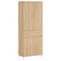 Highboard Sonoma-Eiche 69,5x34x180 cm Holzwerkstoff Highboard Sonoma-Eiche 69,5x34x180 cm Holzwerkstoff