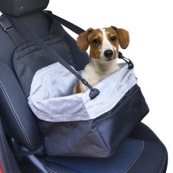 FLAMINGO Hunde-Autositz Ula Grau 41x36x25 cm