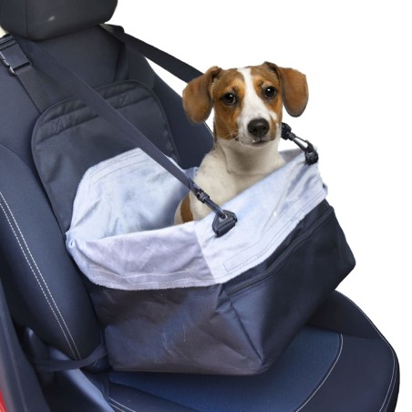 FLAMINGO Hunde-Autositz Ula Grau 41x36x25 cm