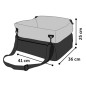FLAMINGO Hunde-Autositz Ula Grau 41x36x25 cm FLAMINGO Hunde-Autositz Ula Grau 41x36x25 cm