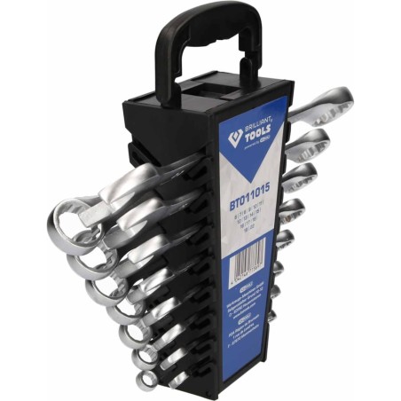BRILLIANT TOOLS Ring-Maulschlüssel-Satz 15-tlg.