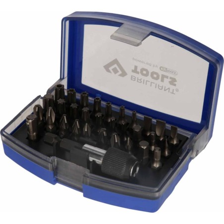 BRILLIANT TOOLS 32-tlg. Schraubendreher-Bitsatz 1/4" Stahl