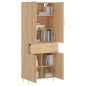 Highboard Sonoma-Eiche 69,5x34x180 cm Holzwerkstoff Highboard Sonoma-Eiche 69,5x34x180 cm Holzwerkstoff
