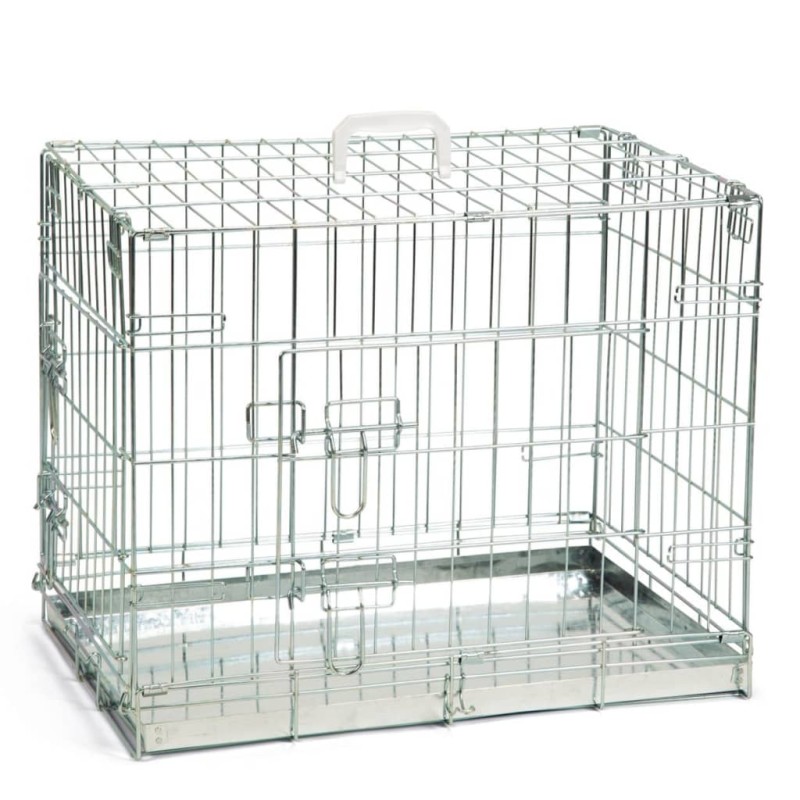 Beeztees Hundekäfig 62×44×49 cm Silbern Beeztees Hundekäfig 62×44×49 cm Silbern