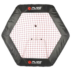 Pure2Improve Fußball-Rebounder Hexagon 140 x 125cm 