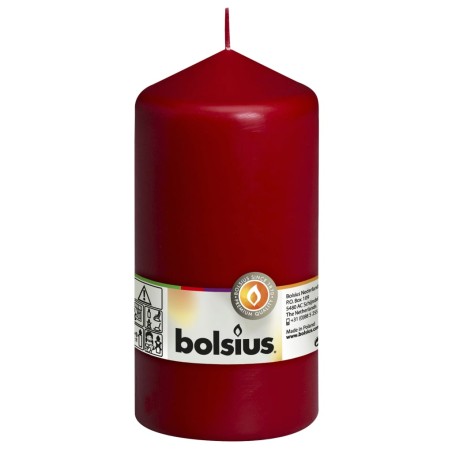 Bolsius Stumpenkerzen 8 Stk. 150 x 78 mm Weinrot