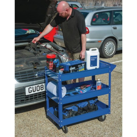 Draper Tools Werkzeugwagen 3 Etagen Blau