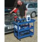 Draper Tools Werkzeugwagen 3 Etagen Blau Draper Tools Werkzeugwagen 3 Etagen Blau