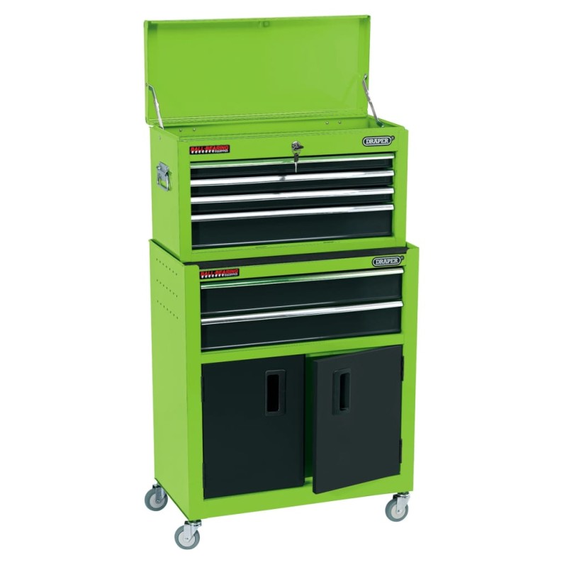 Draper Tools Werkzeugschrank und Werkzeugtruhe 61,6×33×99,8 cm Grün Draper Tools Werkzeugschrank und Werkzeugtruhe 61,6×33×99,8 cm Grün