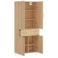 Highboard Sonoma-Eiche 69,5x34x180 cm Holzwerkstoff Highboard Sonoma-Eiche 69,5x34x180 cm Holzwerkstoff