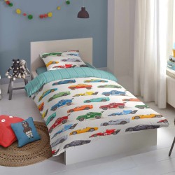 Good Morning Kinder-Bettwäsche-Set Race 135×200 cm