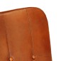 Schaukelstuhl mit Hocker Hellbraun Echtleder Schaukelstuhl mit Hocker Hellbraun Echtleder