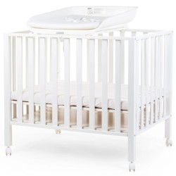 CHILDHOME Wickelunterlage für Bett/Laufstall Evolux Weiß