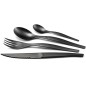 Lou Laguiole 16-tlg. Besteck-Set Jet Stonewash Schwarz Lou Laguiole 16-tlg. Besteck-Set Jet Stonewash Schwarz