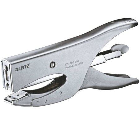Leitz Heftzange Hinterlade-Mechanik 24/6 Silbern