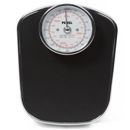 Perel Analoge Personenwaage 160 kg Schwarz