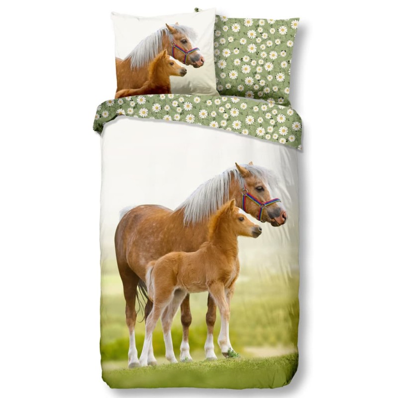 Good Morning Kinder-Bettwäsche-Set YOUNG 140x200/220 cm Grün Good Morning Kinder-Bettwäsche-Set YOUNG 140x200/220 cm Grün