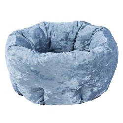 Scruffs Haustierbett Samt Blau
