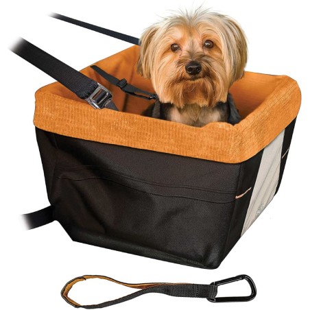 Kurgo Hunde-Autositz Skybox Schwarz und Orange