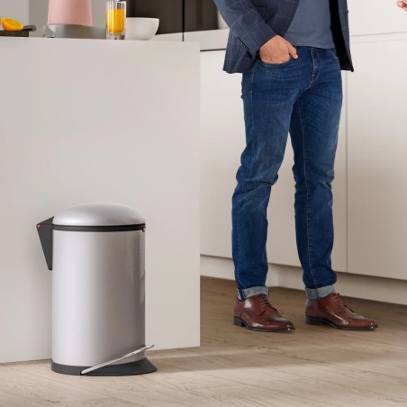 Hailo Tretmülleimer Harmony M 12L Edelstahl