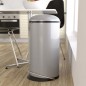 Hailo Tretmülleimer Harmony L 20L Silbern Hailo Tretmülleimer Harmony L 20L Silbern