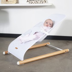 CHILDHOME Babywippe Evolux Naturfarben und Weiß
