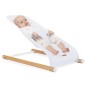 CHILDHOME Babywippe Evolux Naturfarben und Weiß CHILDHOME Babywippe Evolux Naturfarben und Weiß