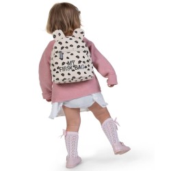 CHILDHOME Kinderrucksack My First Bag Canvasstoff Leopardmotiv