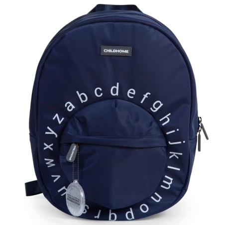 CHILDHOME Kinder-Schulrucksack ABC Marineblau und Weiß
