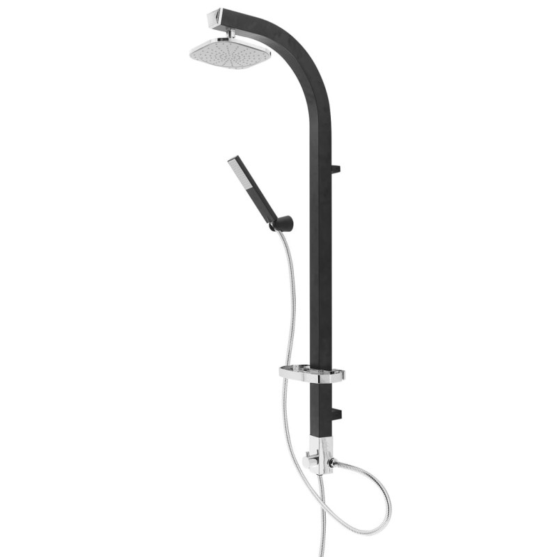 SCHÜTTE Überkopf-Brauseset MADAGASKAR Schwarz-Chrom SCHÜTTE Überkopf-Brauseset MADAGASKAR Schwarz-Chrom