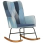 Schaukelsessel Blau Denim Patchwork Canvas Schaukelsessel Blau Denim Patchwork Canvas