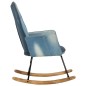 Schaukelsessel Blau Denim Patchwork Canvas Schaukelsessel Blau Denim Patchwork Canvas