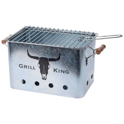 ProGarden Grill mit Holzgriffen Zink