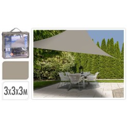ProGarden Sonnensegel 3x3x3 m Sanfarben Dreieckig
